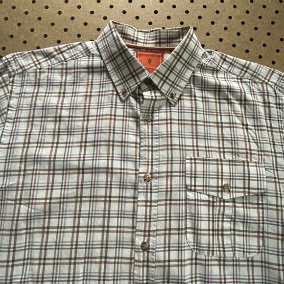 Martin Dingman Countrywear Button Down Shirt Men Large Multicolor LS Plaid Italy - Picture 3 of 11